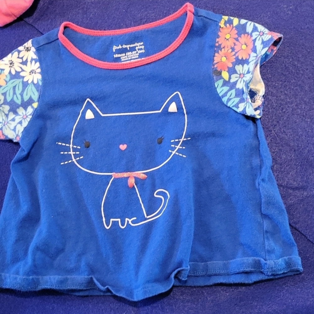 🌻 4 for$15 🌻 18 month First Impressions cat t-shirt